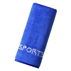 Allode 簡約Logo刺繡運動毛巾 30 x 100 cm, 1個, A04 藍色