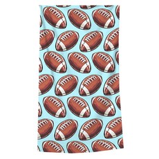 알로데 스포츠 디지털 여행 비치타월 70 x 140 cm, 07 하늘럭비공, 1개