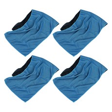 Allode Sio 健身運動毛巾 30 x 80 cm, 4個, 03 天藍色