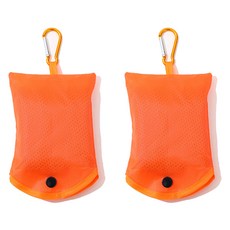 Allode 附收納袋 便攜運動毛巾 30 x 100 cm, 09 橘色, 2個