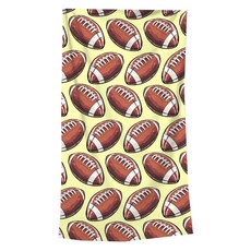 알로데 스포츠 디지털 여행 비치타월 70 x 140 cm, 06 옐로럭비공, 1개