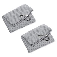 Allode 鬆餅格超細纖維運動毛巾 30 x 30 cm, 2個, 05 灰色