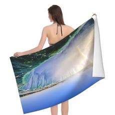 Allode Cordelia 衝浪度假沙灘巾 80 x 160 cm, 1個, 10 彩虹