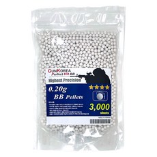 GK 完美BB彈 0.2g 3000發, 1個, 白色