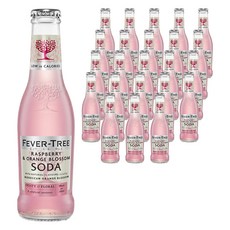 FEVER-TREE 芬味樹 氣泡飲 覆盆子橙花口味, 24瓶, 200ml