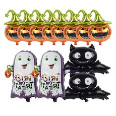 Geoyoung I&D 萬聖節 BIG 裝飾鋁箔氣球, 混合顏色, 12個
