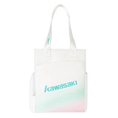 가와사키 숄더 배드민턴 스포츠백 K1G00-A8128, 화이트, 1개