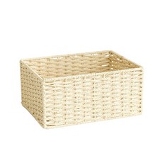 Block Mart 現代藤編收納籃, 米色, 1個