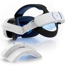 빈복 VR T3 Plus 메타퀘스트3 대용량 8000mAh 배터리 헤드 스트랩 + 배터리 충전독 세트, VR39-1, 1개