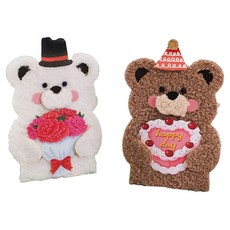 The Somssi 姪輩禮物 零用錢娃娃卡片 2款 x 2p 組, 混合顏色, 1套