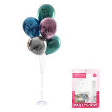 PARTYSHOW 鉻色祝賀氣球插飾裝飾套組 130cm, 單一顏色, 1套