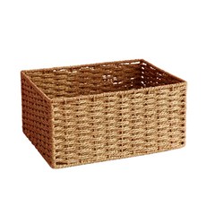 Block Mart 現代藤編收納籃, 棕色, 1個