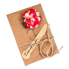 Maket Gamseong 乾燥花祝福留言卡片組, 20套, 康乃馨