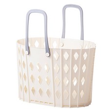 Kobamol 可折疊洗衣收納籃 + 透明掛鉤套組, 米色