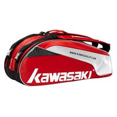 kawasaki 川崎 雙層羽球袋, 紅色