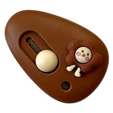 Maket Gamseong 可愛便攜美工刀, 超人棕色, 10個