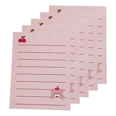 Maket Gamseong 可愛櫻桃熊便條紙, 50張, Peak Bebe, 5個