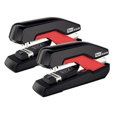 Rapid Omnipress 平針釘書機 SO 30c, 黑色 + 紅色, 2個