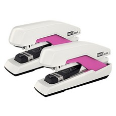 Rapid Omnipress 平針釘書機 SO 30c, 白色 + 粉紅色, 2個
