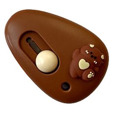 Maket Gamseong 可愛便攜美工刀, 愛心熊, 10個