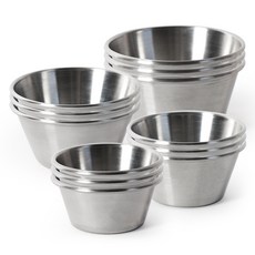 The Nine 304不鏽鋼加深醬料碗 小碟 4款 x 3入組, 1號, 2號, 3號, 4號, 1套