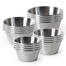 The Nine 304不鏽鋼深醬料碗小碟 4種 x 4入組, 1號, 2號, 3號, 4號, 1套