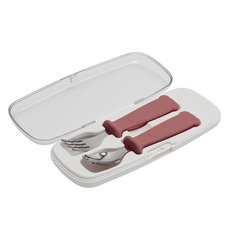 폴레드 유아용 폴쿵 이유식 스푼 + 포크 세트, 스트로베리문, 1세트