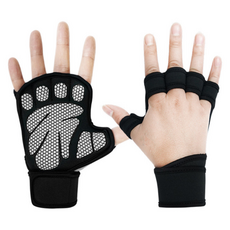 Cross Border健身增重手套 雙手佩戴, 1組, 灰色