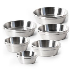 The Nine 304不鏽鋼小菜盤6件組, 2套, 銀色