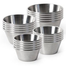 The Nine 304不鏽鋼加深醬料碗 醬料碟 4款 x 5入組, 1號, 2號, 3號, 4號, 1套