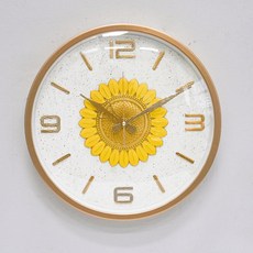 키다리시계 앤틱 모던 디자인 풍수 벽시계, 골드 해바라기(khhl276)