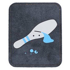 球瓶角色 最後一瓶 保齡球皮革擦球巾, 1個, 2.黑色