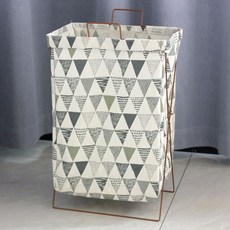 앞날창창 접이식 세탁바구니, 그레이 트라이앵글