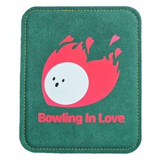 Bowling in Love 紅色保齡球皮革擦球巾 Bbol-love, 1個, 4 綠色