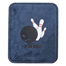 Pin300 皮革保齡球擦拭巾, 1個, 海軍藍 + 黑色