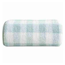 Sonio 舒適格紋柔軟浴巾 70 x 140 cm, 1個, 05 綠色