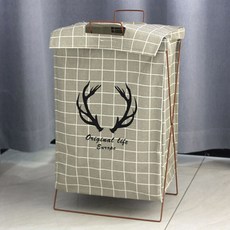 Apnaln 可折疊洗衣籃 + 蓋子組合, 鹿