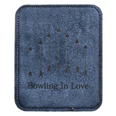 Bowling in Love 瞄準點保齡球皮革球巾 Bboluv, 2 海軍藍, 1個