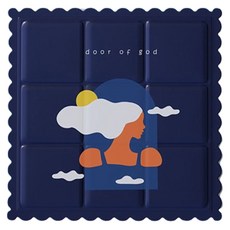 Artihom簡約藝術水凝膠涼感氣墊, 海軍藍