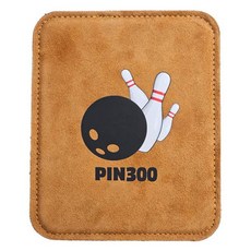 FIN300 皮革球巾, 棕色+黑色, 1個