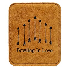 Bowling in Love 瞄準點保齡球皮革球巾 Bboluv, 3 棕色, 1個