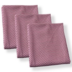 甜蜜商店 便攜式運動毛巾, 粉紅色, 3個