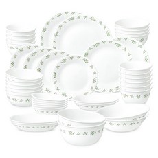 Corelle Brands 康寧餐具 Lime Tree 10人份餐具組 42件, 餐具 42件, 混合色, 1套