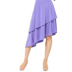 dancedome 水晶斜紋雙層裙 LDS12500, 淡紫色