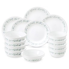 Corelle Brands 康寧餐具 鄉村風剪貼畫 4人餐具組 15件, 混合顏色, 餐具 15件, 1套