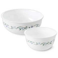 Corelle Brands 康寧餐具 鄉村風裁切玻璃飯碗組, 混合顏色, 공기 + 대접, 1套