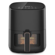 不鏽鋼氣炸鍋 4.5L, 黑色, DEF-AF4500