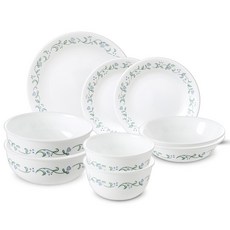 Corelle Brands 康寧餐具 Country 邊角盤 2人份 9件組, 混合色, 1套