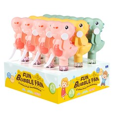 手動泡泡風扇 恐龍, 12個, 隨機出貨