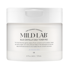 Mild Lab 藍色積雪草日常爽膚棉 敏感肌適用 260ml, 70片, 1罐